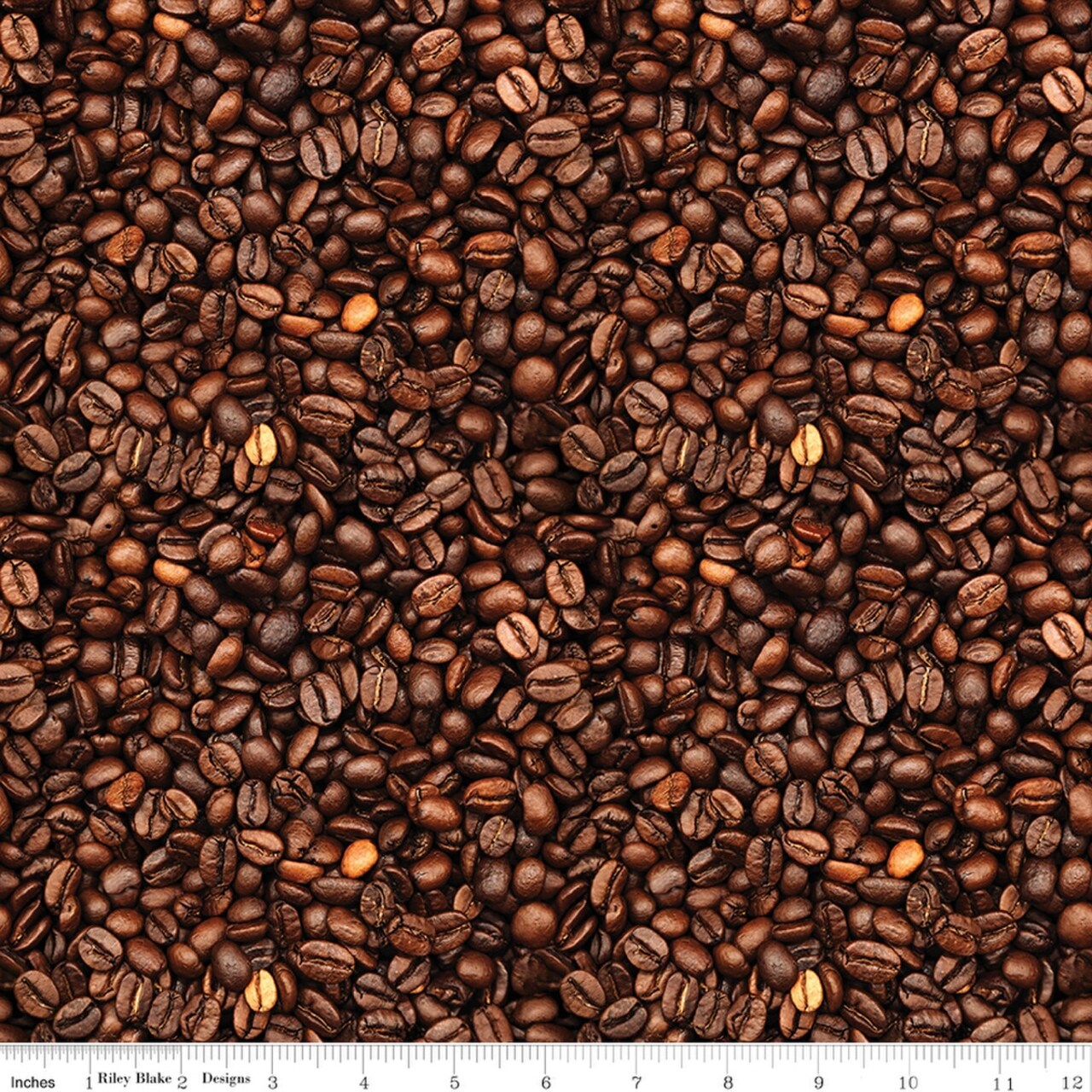 Coffee Beans in Brown (cd17135-brown) | Coffee Time | Riley Blake Designs | Riley Blake